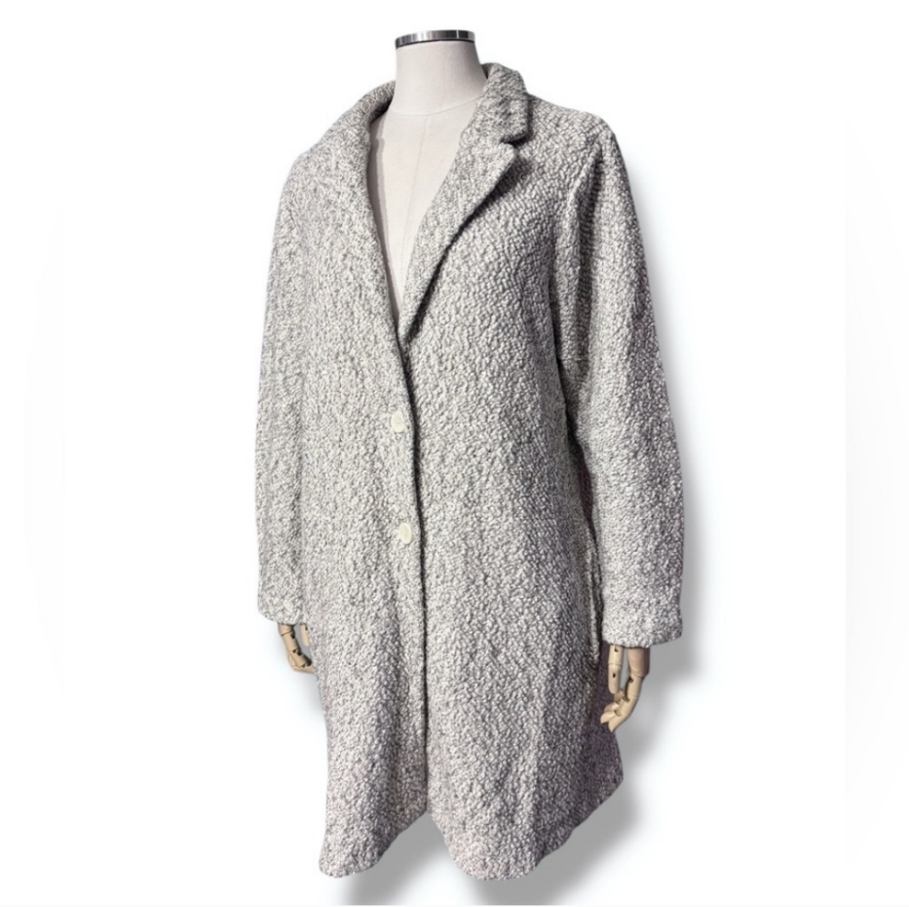 CARTOON Heather Grey Lightweight Boucle Coat